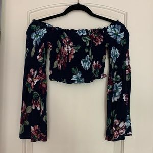 LA Hearts Stretchy Crop Top